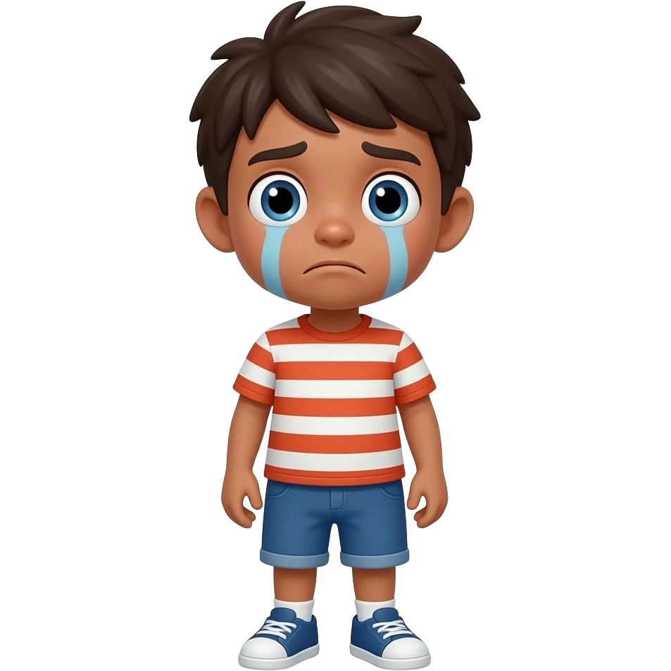 niño choni todo el cuerpo asustado emoji