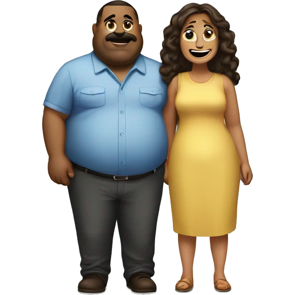 fatty man loves hiswife emoji