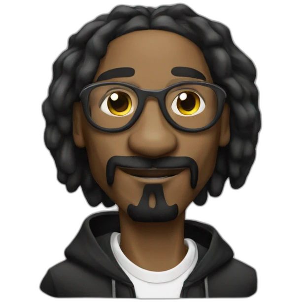 Snoop dogg in hip hop look emoji