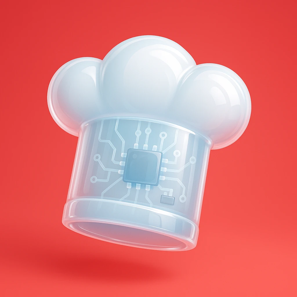 Chef hat white red background  emoji