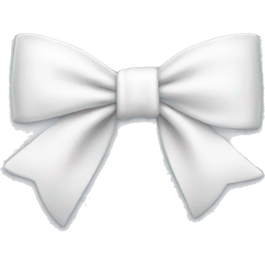 white bow emoji