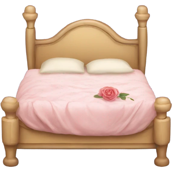 a romantic bed emoji