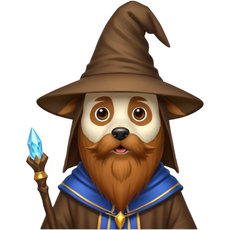 Dog wizard emoji
