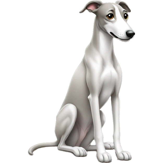 sitting greyhound emoji