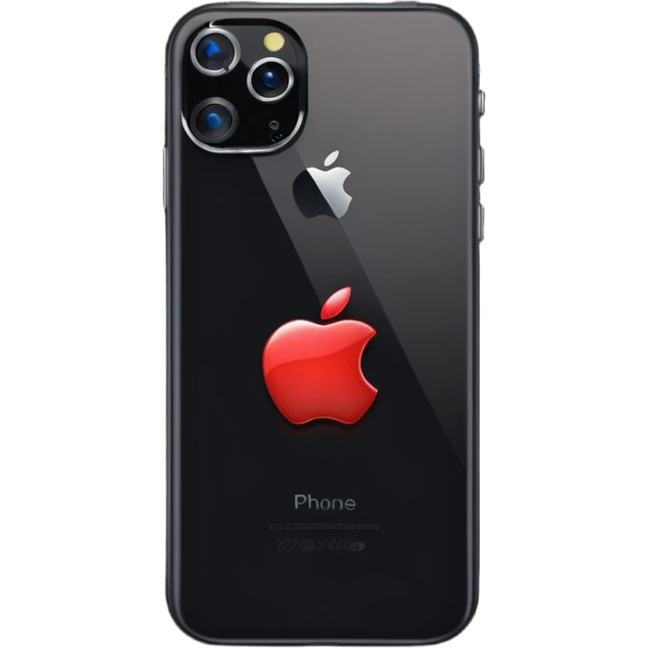 Phone apple 13 generation back side emoji