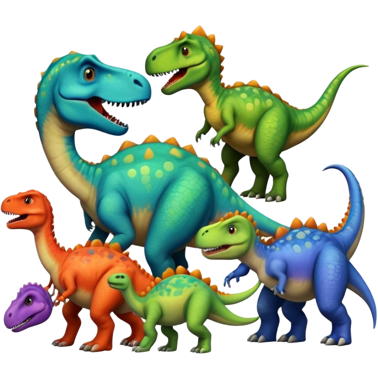 Dinosaur and friends  emoji