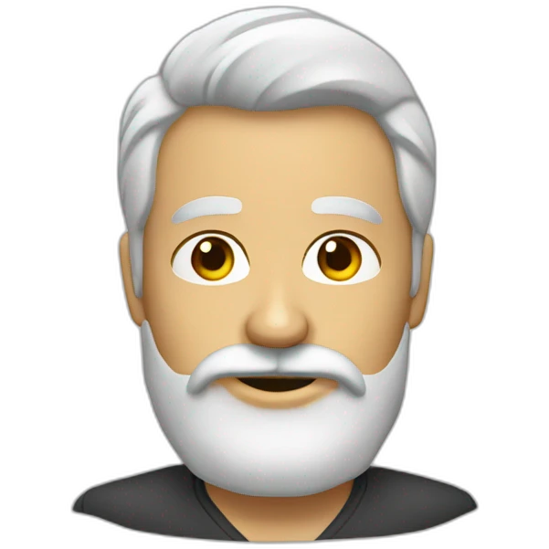 señor con barba blanca emoji