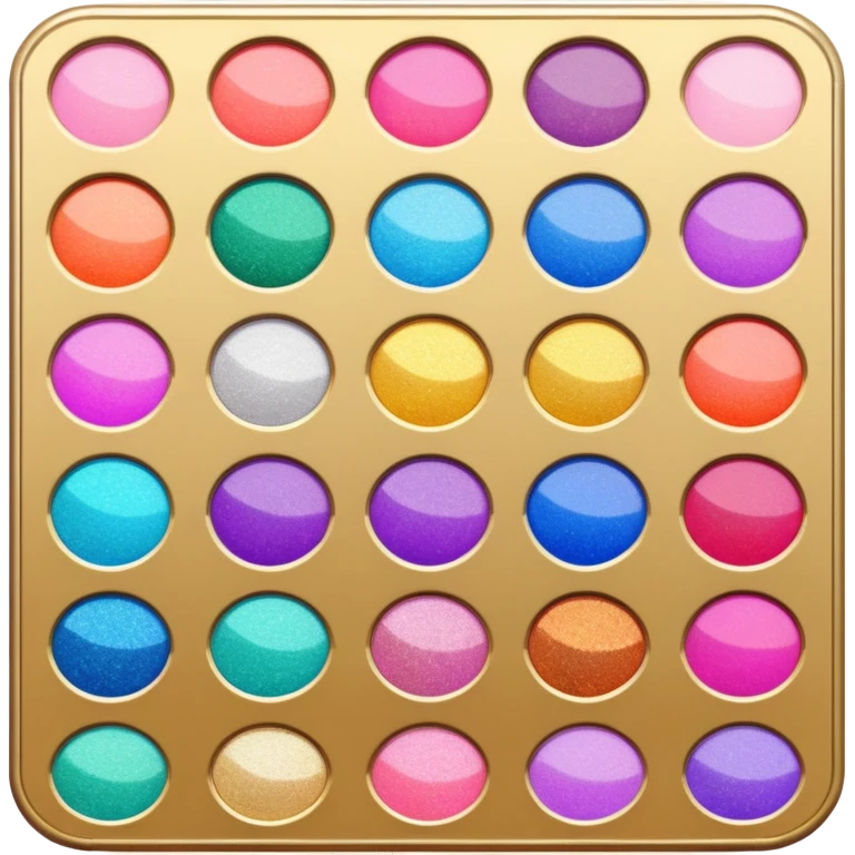 Glitter makeup palette emoji