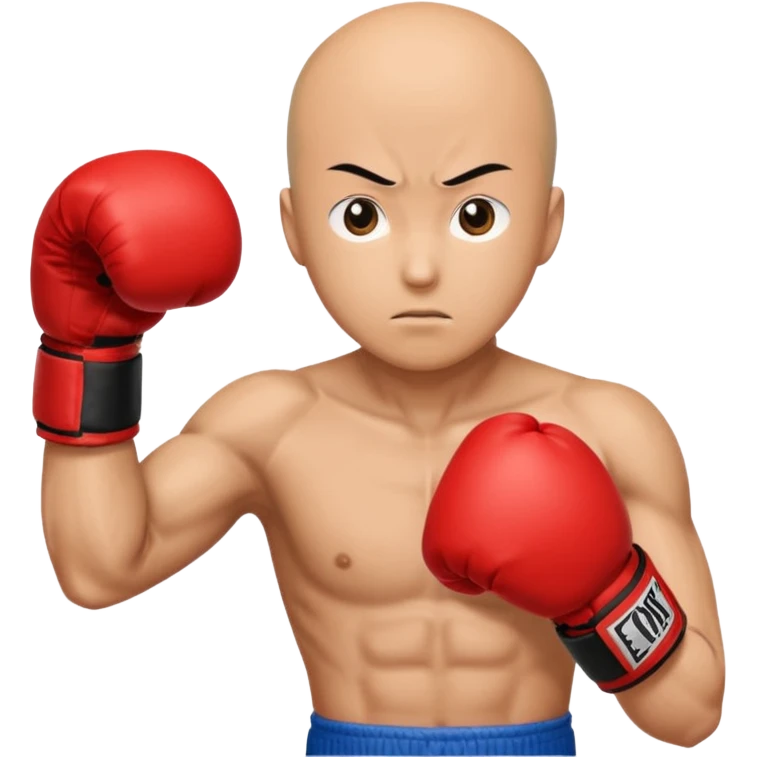 Saitama red hand punch with boxing glove emoji