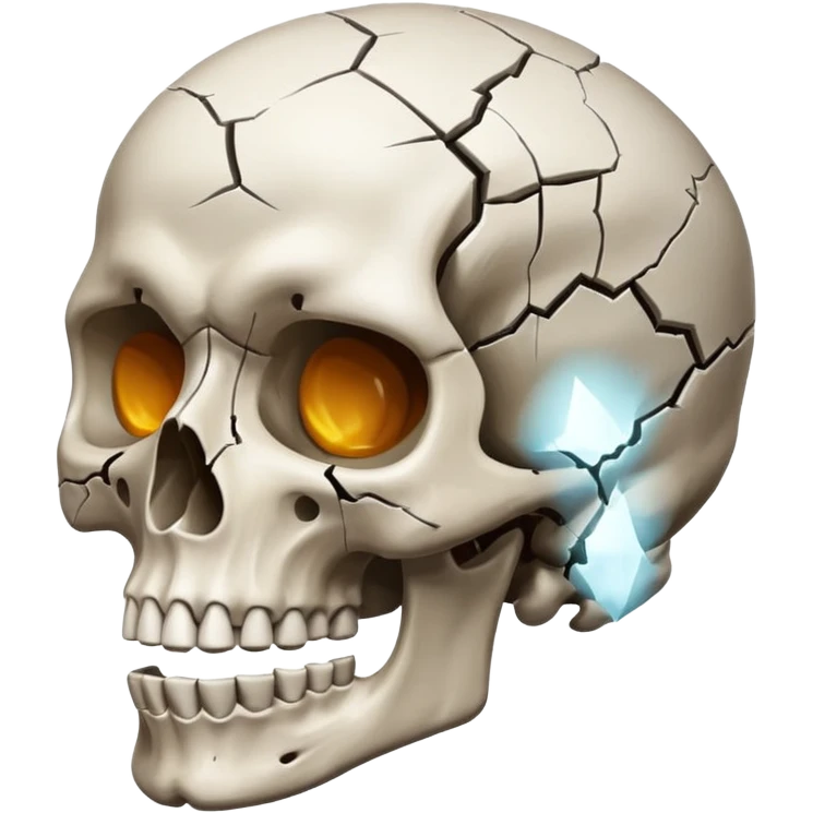 Mind blowing skull emoji