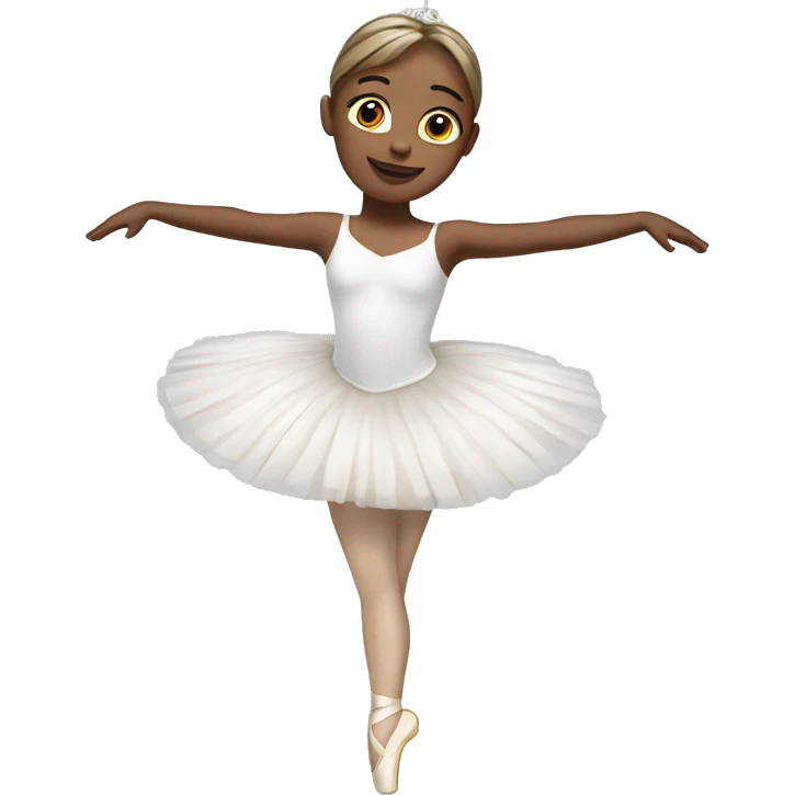 white Ballerina emoji