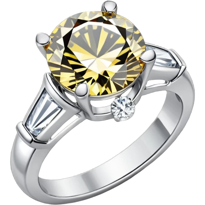 glitter white diamond married ring emoji