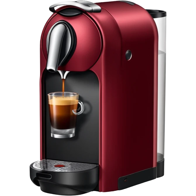 Nespresso dark red vertuo coffee pod emoji