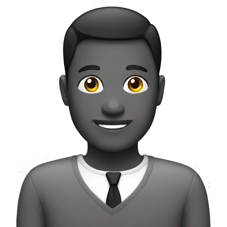 black and grey image holder emoji