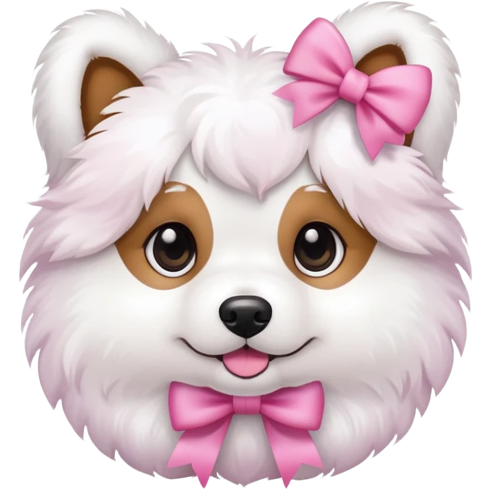 dog with a pink bow emoji
