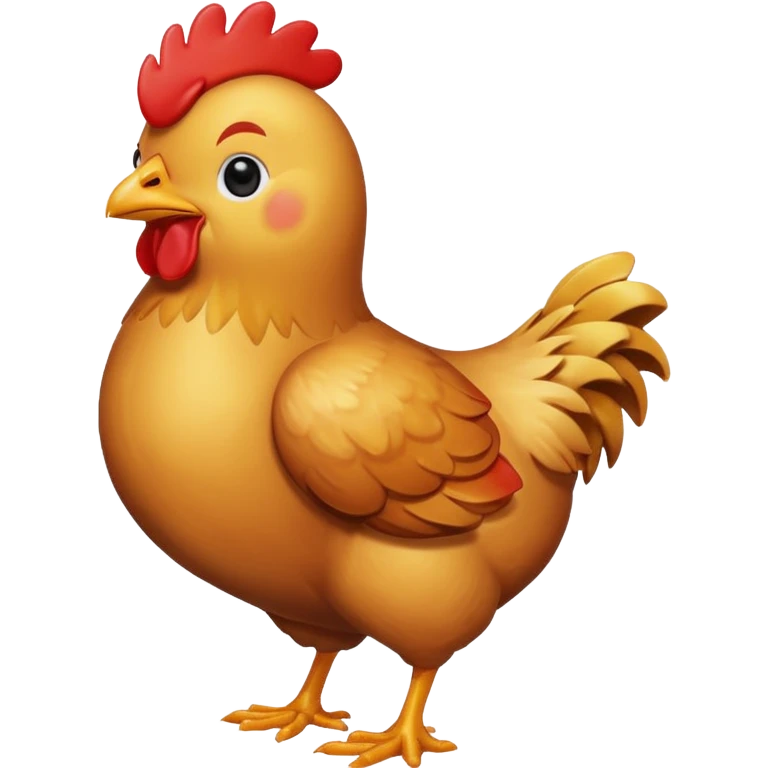 Celebrating chicken emoji