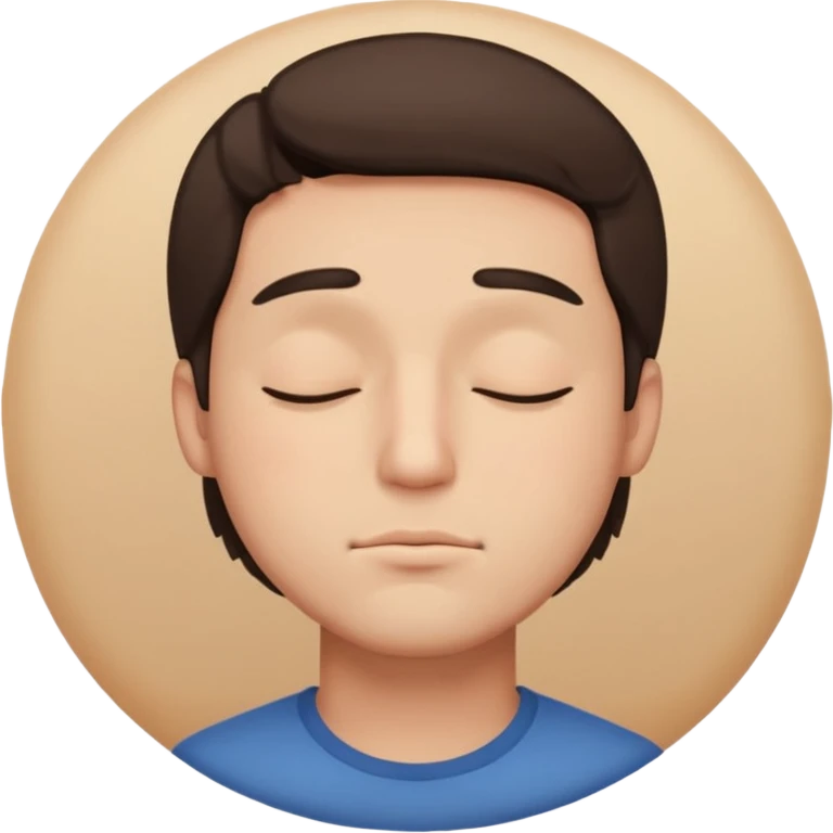 man eyes closed emoji