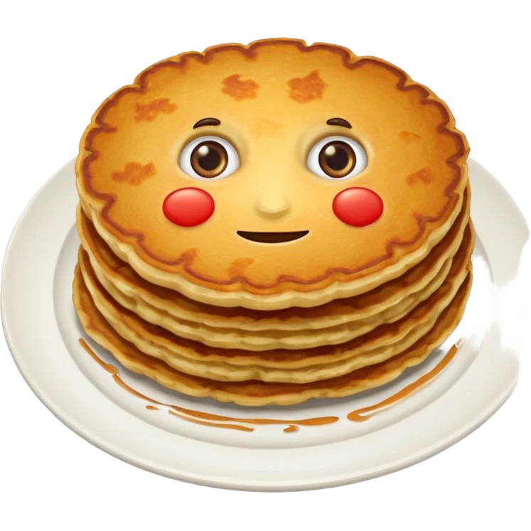 Draniki on a plate  emoji