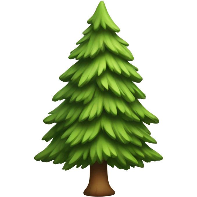 Pine tree with smiling face  emoji