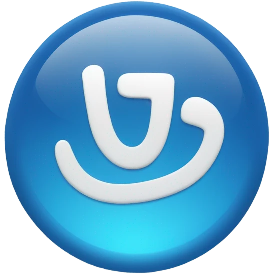 blue verification button emoji