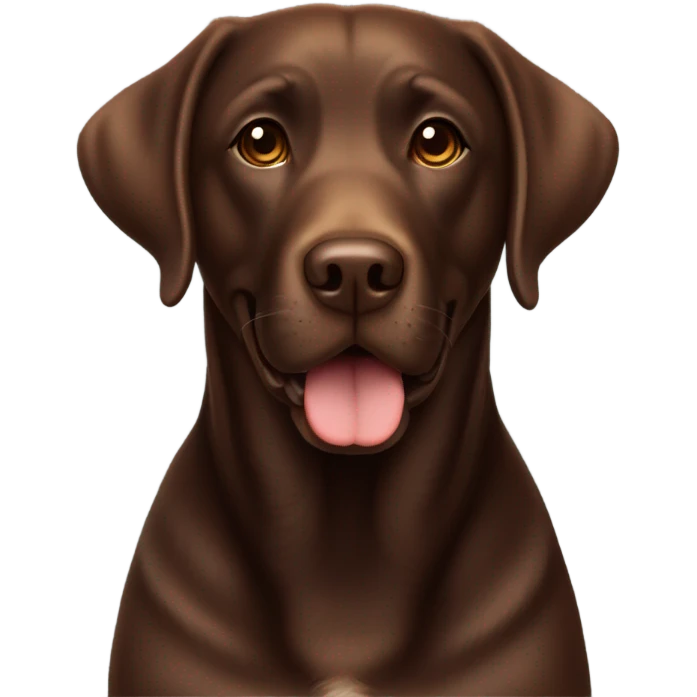 chocolate labrador  emoji