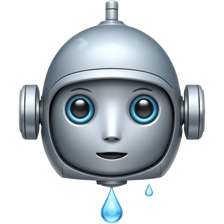 water Drop robot emoji