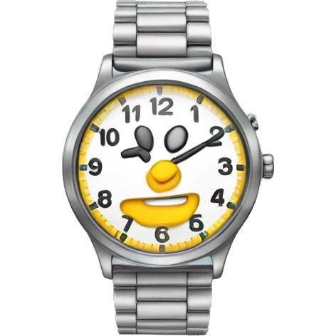 tapping wrist watch because waiting for a while emoji
