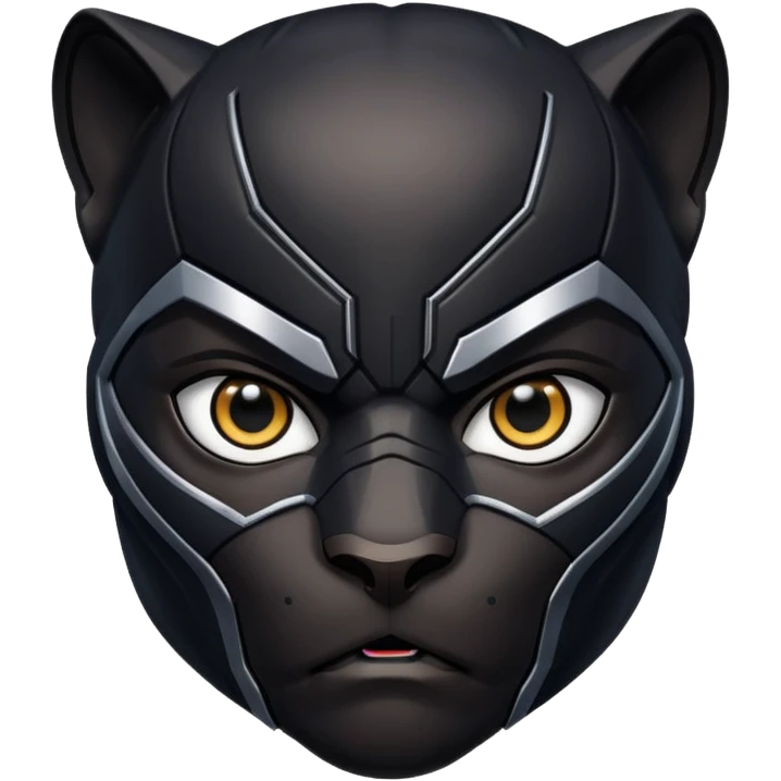 black panther superhero face emoji