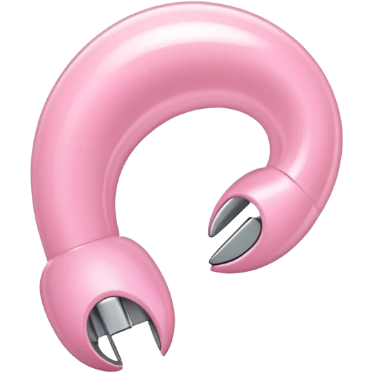 light pink claw clip emoji
