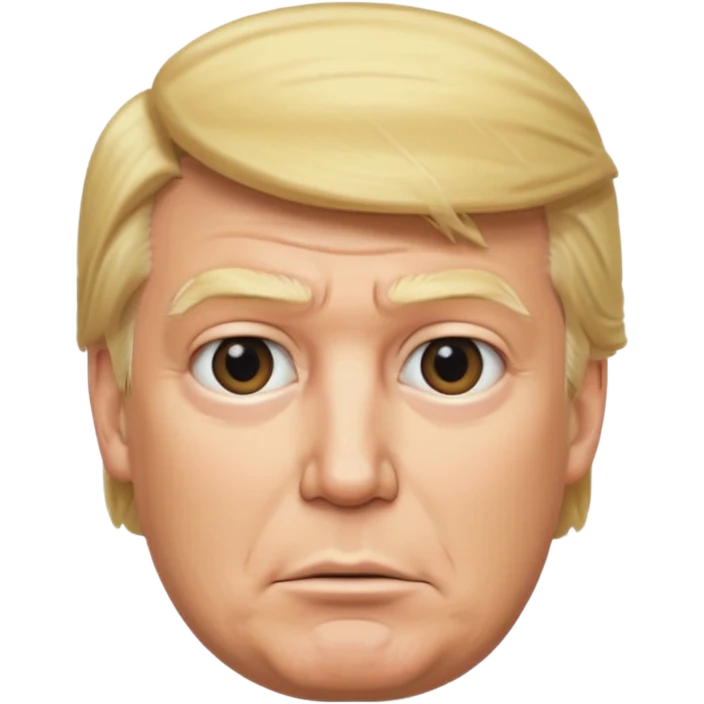 donald trump as blockhead emoji