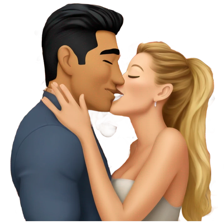 Mario Lopez kissing Blake lively emoji
