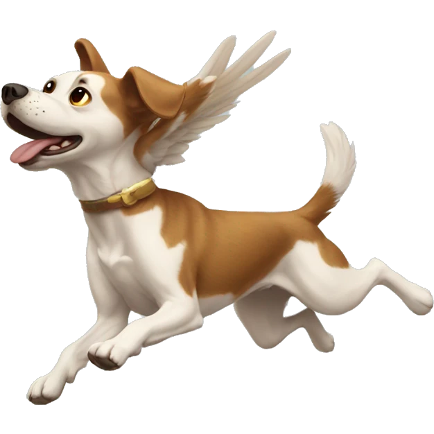 Flying dog emoji