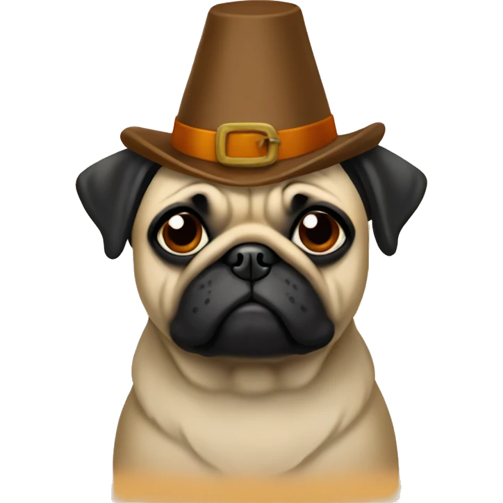 Thanksgiving pug emoji