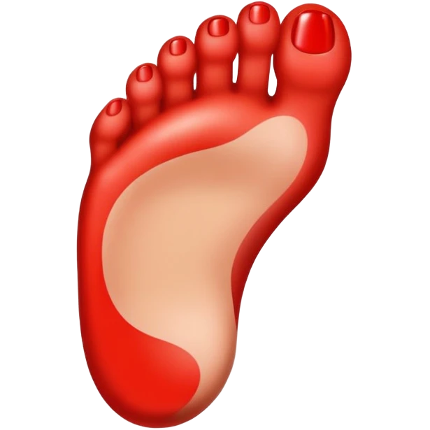 red big toe emoji