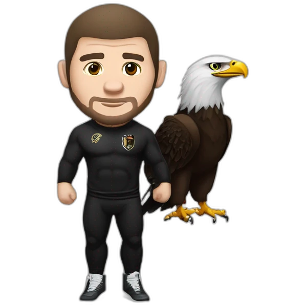 Khabib nurmagomedov with eagle emoji