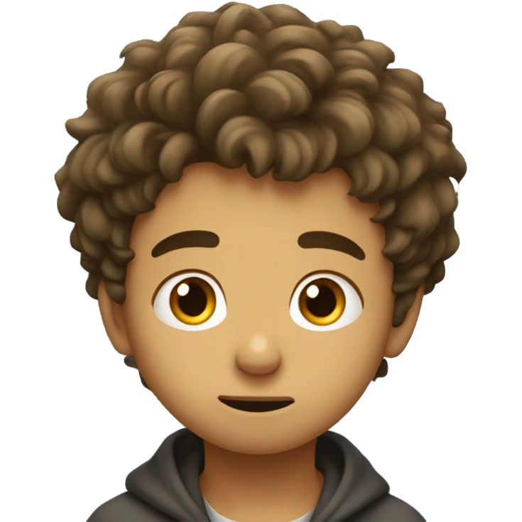 Boy picking booger from nose emoji