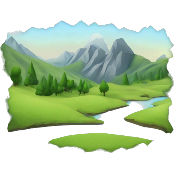 Eine schöne Berglandschaft emoji