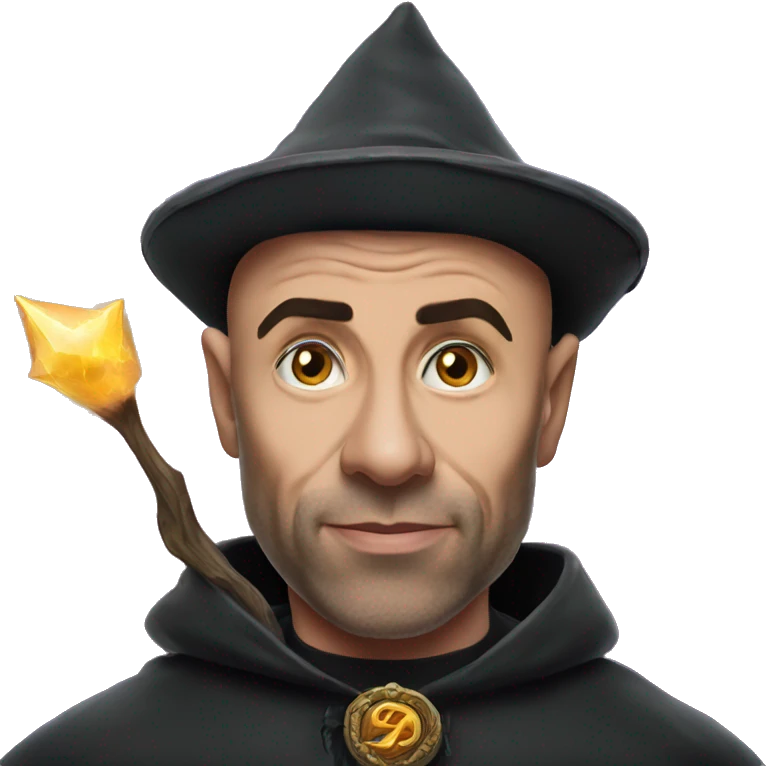 joe rogan as a wizard emoji
