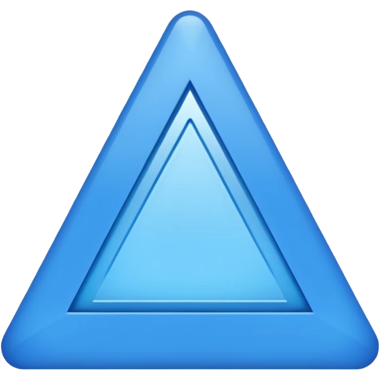 emoji for triangle blue color emoji