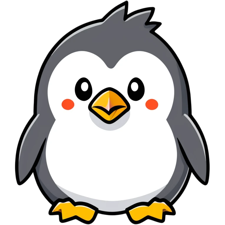 An angry penguin emoji