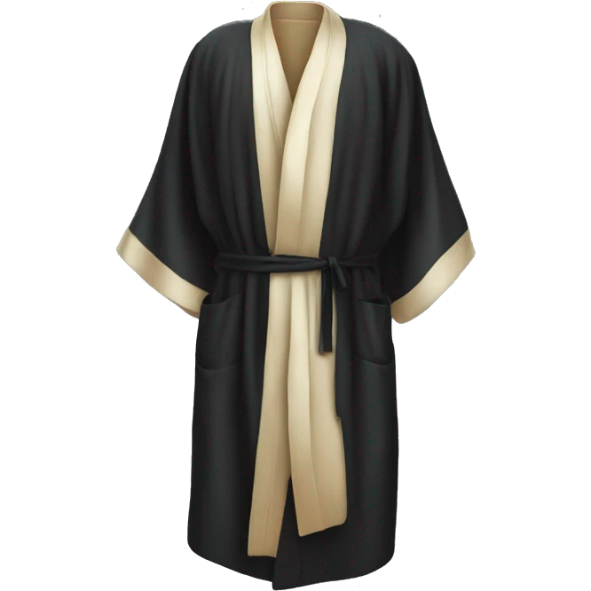  black silky robe emoji