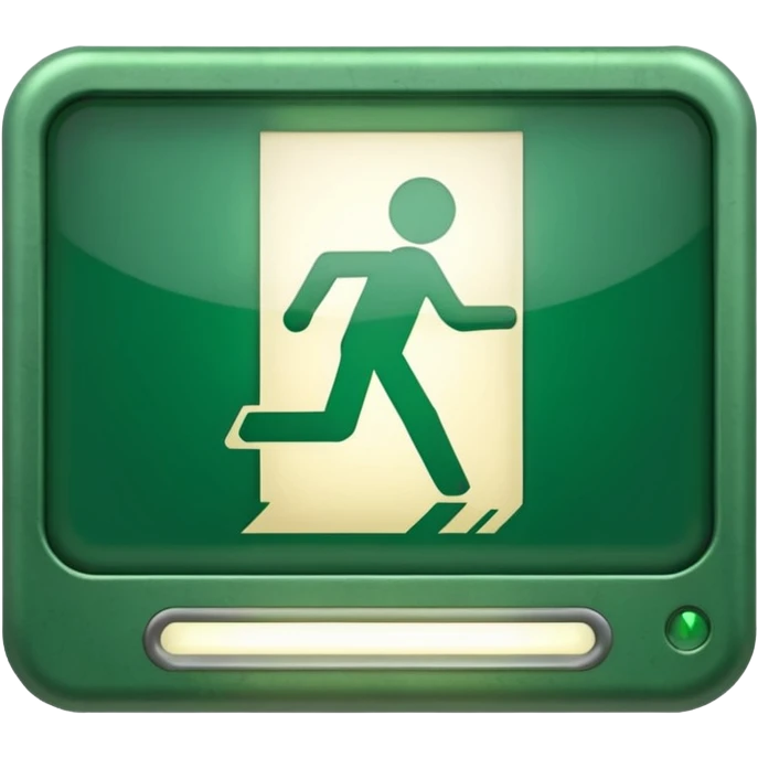 Emergency exit emoji