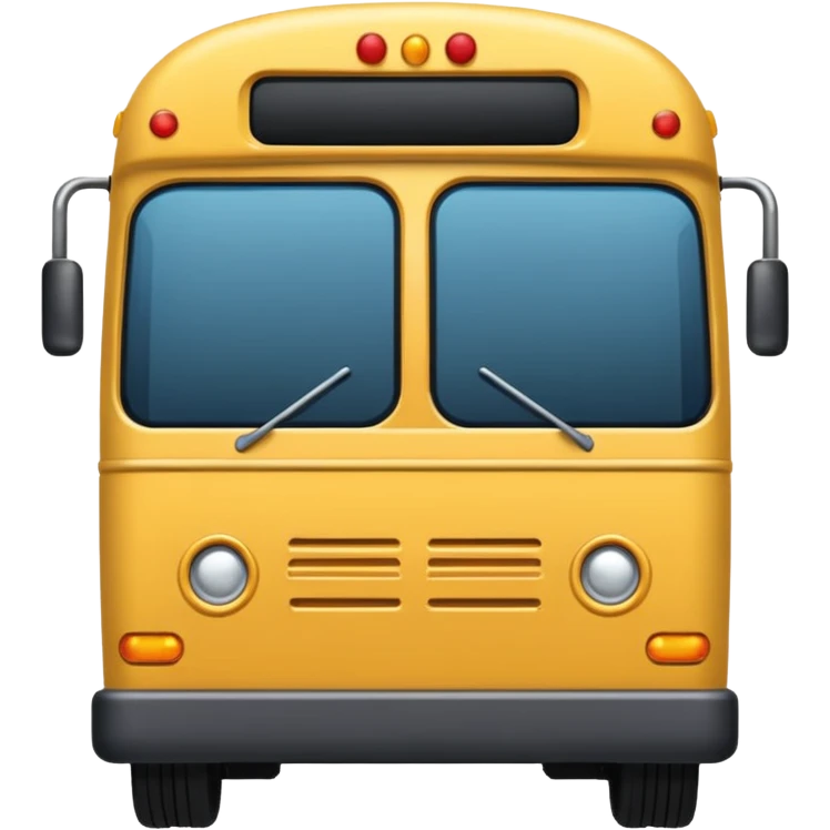 Ônibus com traseira levantada emoji