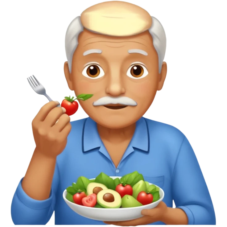 una imagen de un abuelo de 63 años con una enfermedad cardiovascular pero puedes poner donde creas adecuado ya sea al rededor o donde se vea vbien habitos saludables como buena alimentacion signos vitales.. PERO QUE NO SEA UN MEDICO SINO UNA  O SEA UN ABUELO DE 63 AÑOS NORMAL SIN BATA MEDICA emoji