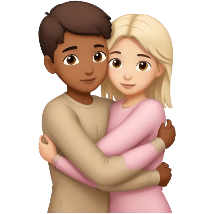 Boy girl hugging  emoji