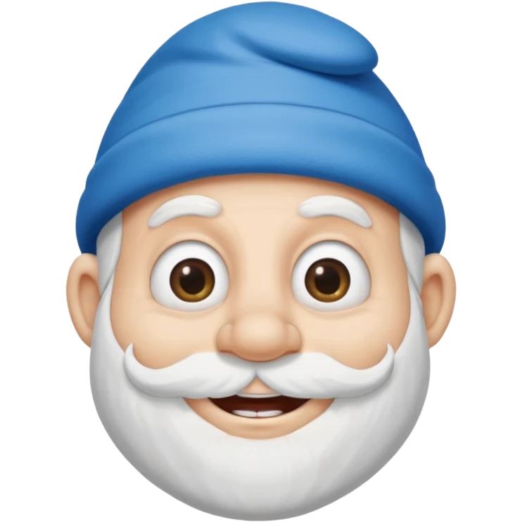 Papa smurf's face emoji