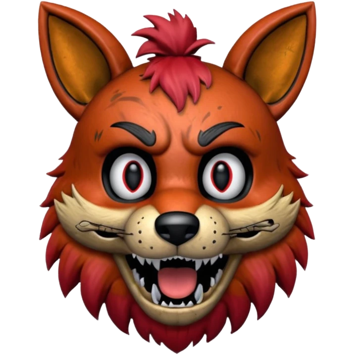 The head of Foxy of five nights at Freddy emoji