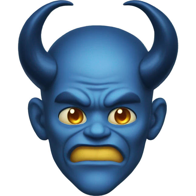 satan blue emoji