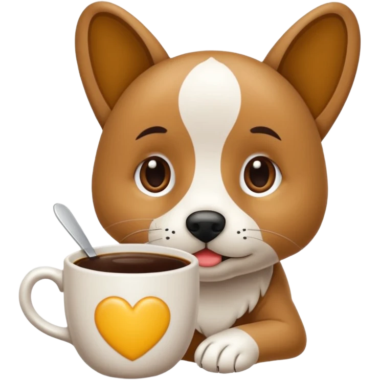 Polis üniforması giyen köpek emoji