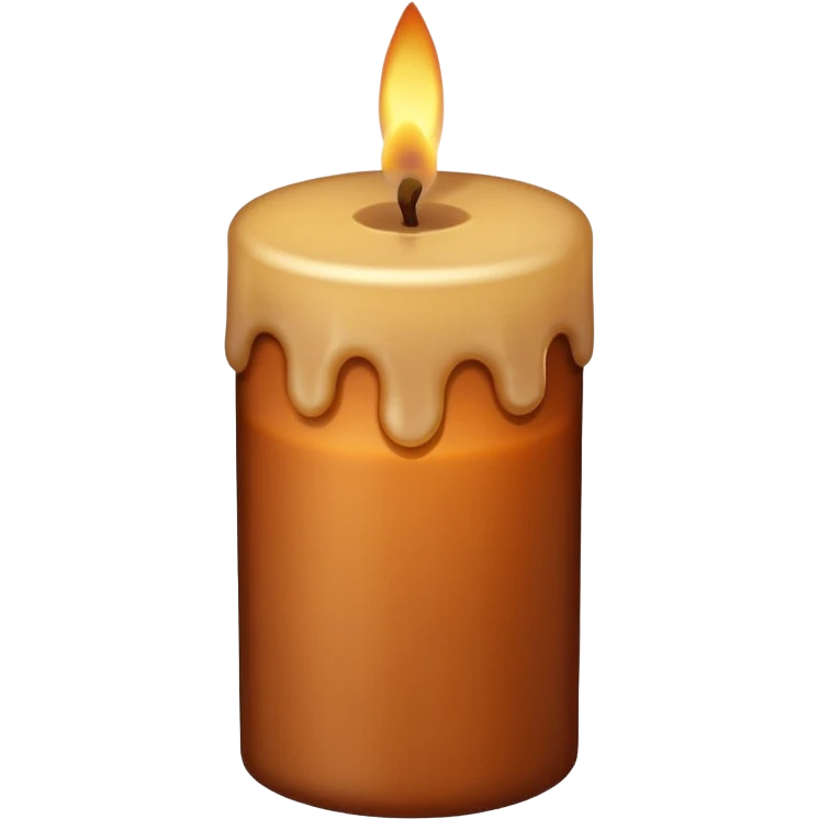 brown candle emoji